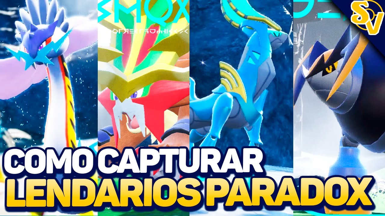 Como CAPTURAR OS 4 NOVOS LENDÁRIOS PARADOX! - Pokémon Scarlet & Violet The Indigo Disk DLC