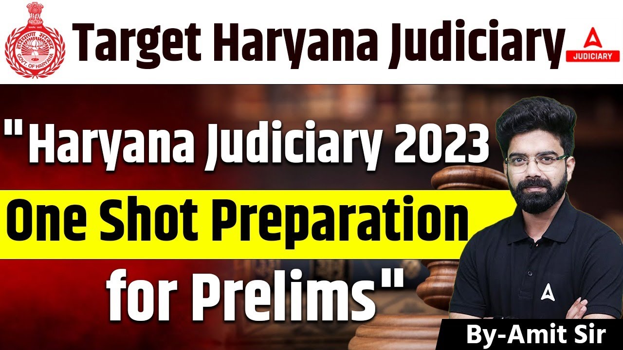 Haryana Judiciary Exam 2024 | HJS Most Important Questions | By Amit Sir