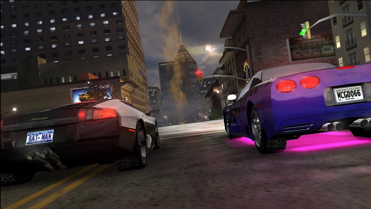 MIDNIGHT CLUB 3 GAMEPLAY 4K (2160p) [PCSX2 1.7.0] CORVETTE Z06 X MURCIELAGO