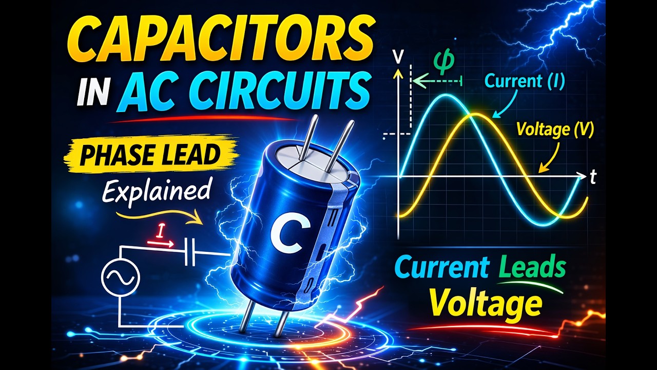 AC Capacitors Explained: Phase Shift & Reactance in 6 Minutes