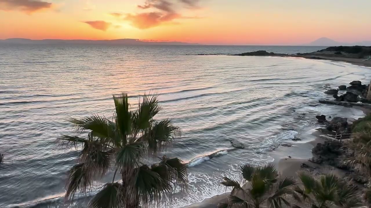 2 Hours of Relaxing Ocean Waves & Sunset 🌅 Calming Sea Sounds for Sleep, Study & Meditation