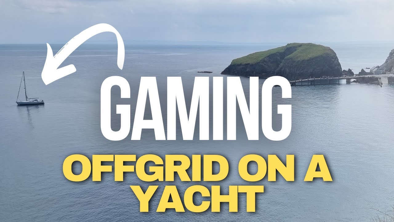 My off grid gaming set up GAMING ON A BOAT Victron Setup