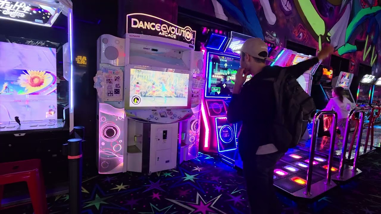 I danced for fun with the Dance Evolution Arcade game  at Arcade Monsters in Orlando,FL.