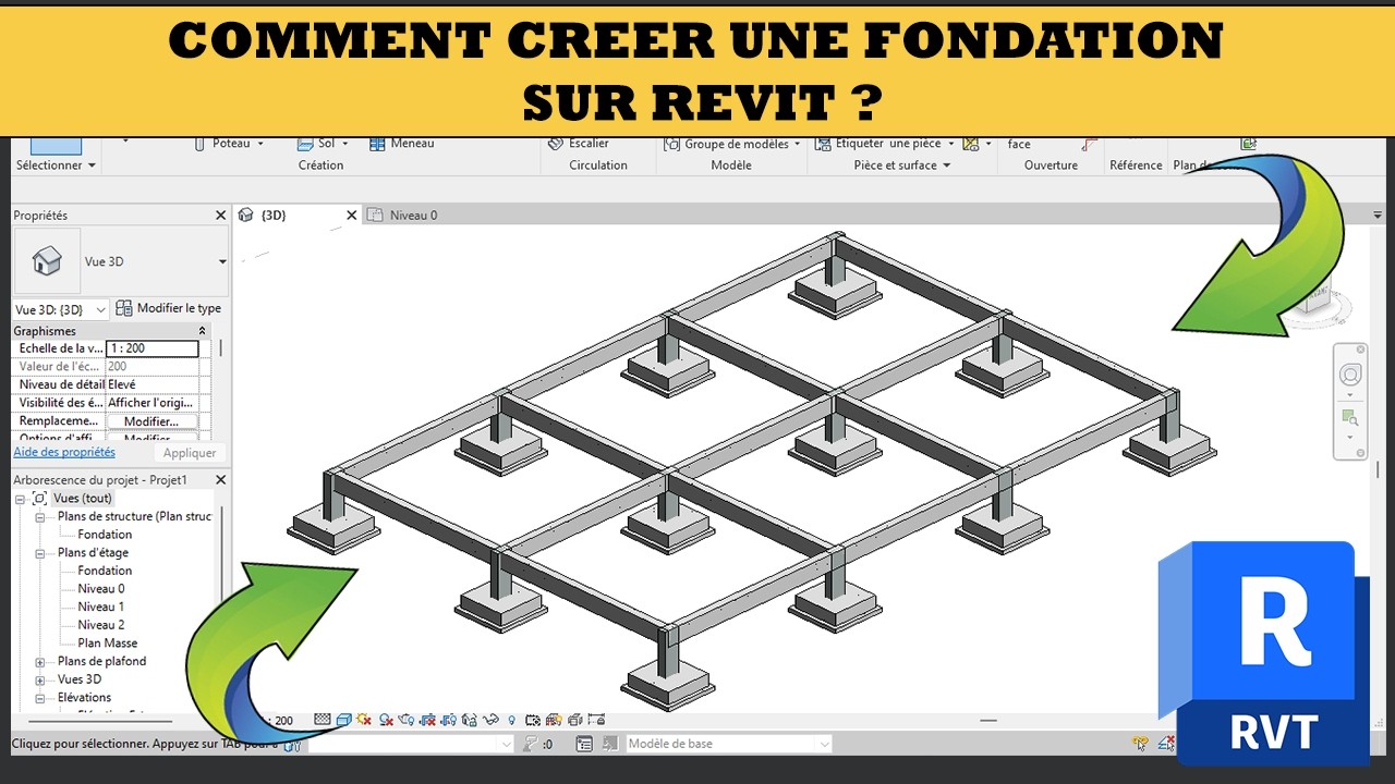 Comment créer une fondation sur revit ?