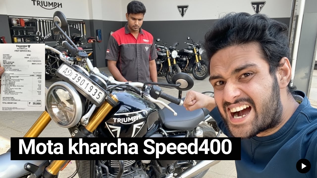 My Triumph Speed400 Service Cost Will Shock You 😱