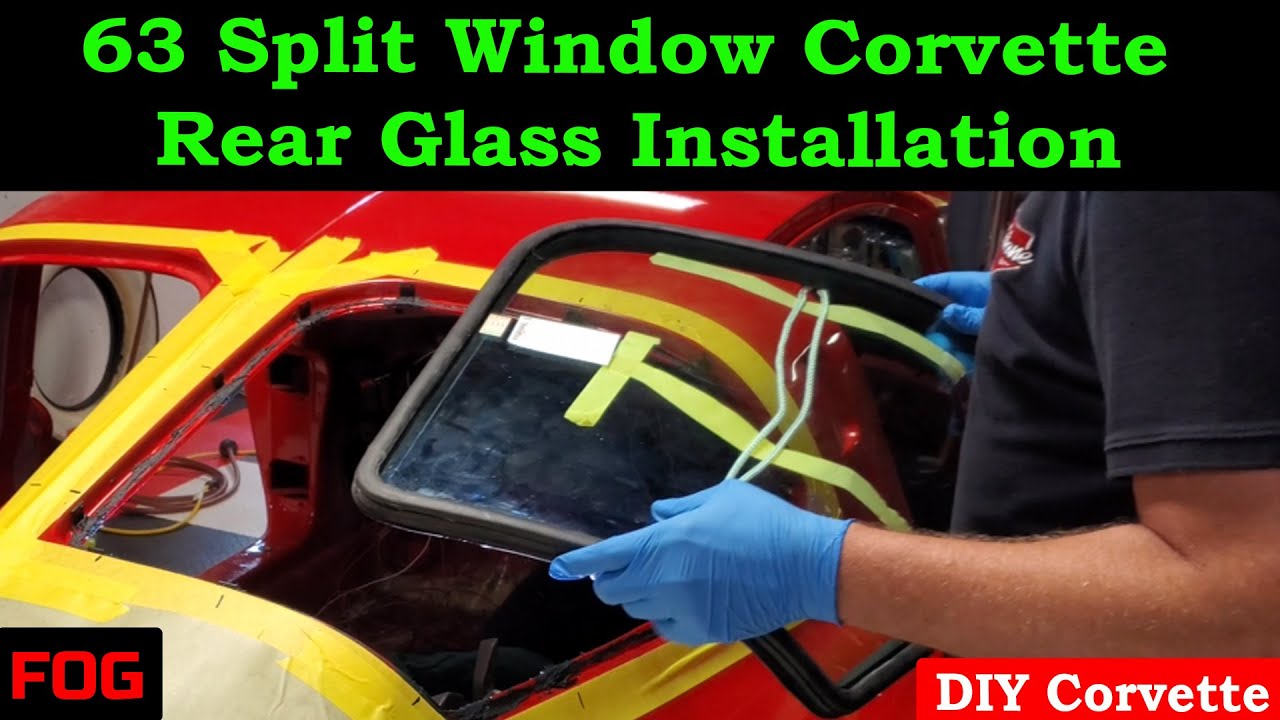 1963 Split Window Corvette Rear Glass & Trim Clip Installation