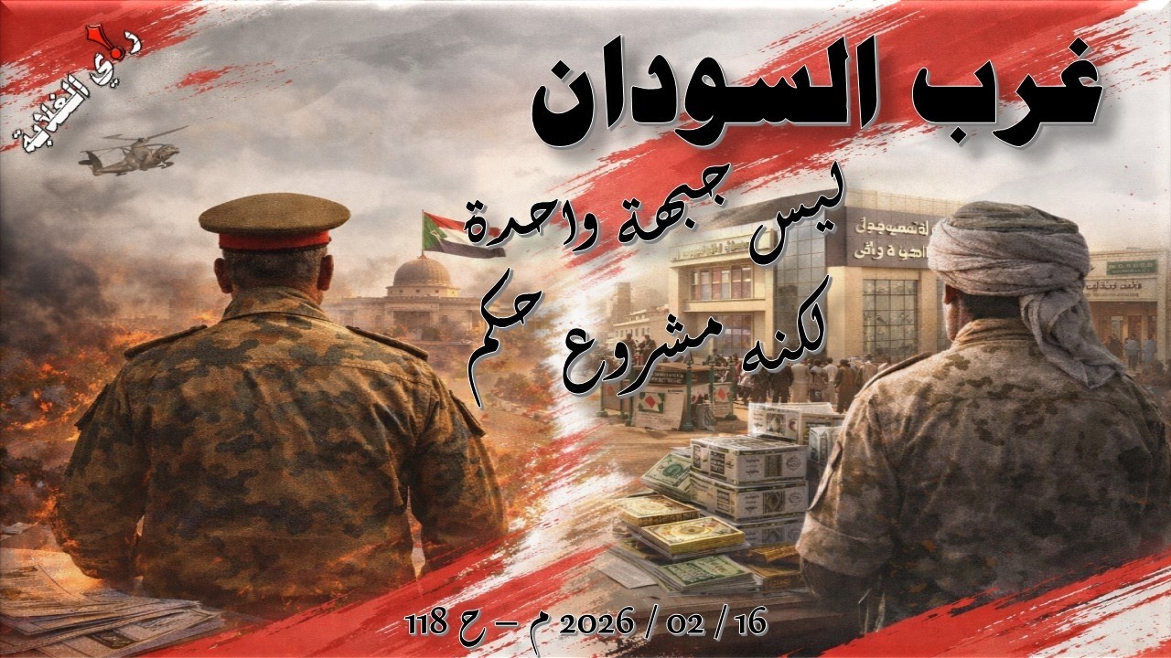 غرب السودان ليس جبهة واحدة لكنه مشروع حكم. 16 / 02 / 2026 م - ح 118