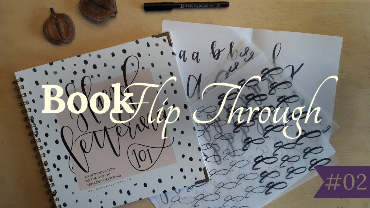 Hand Lettering 101 by Chalkfulloflove | Book Flip Through