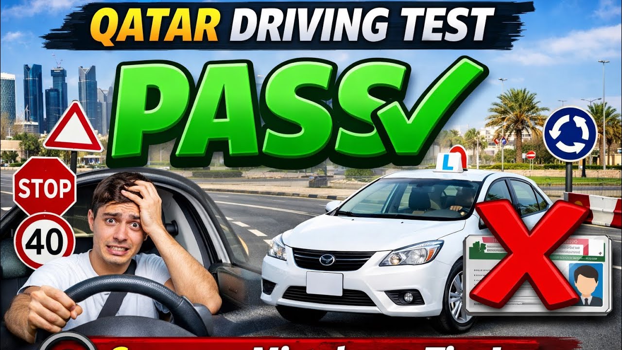 Qatar Driving Road Test Pass | Common Mistakes & Success Tips
