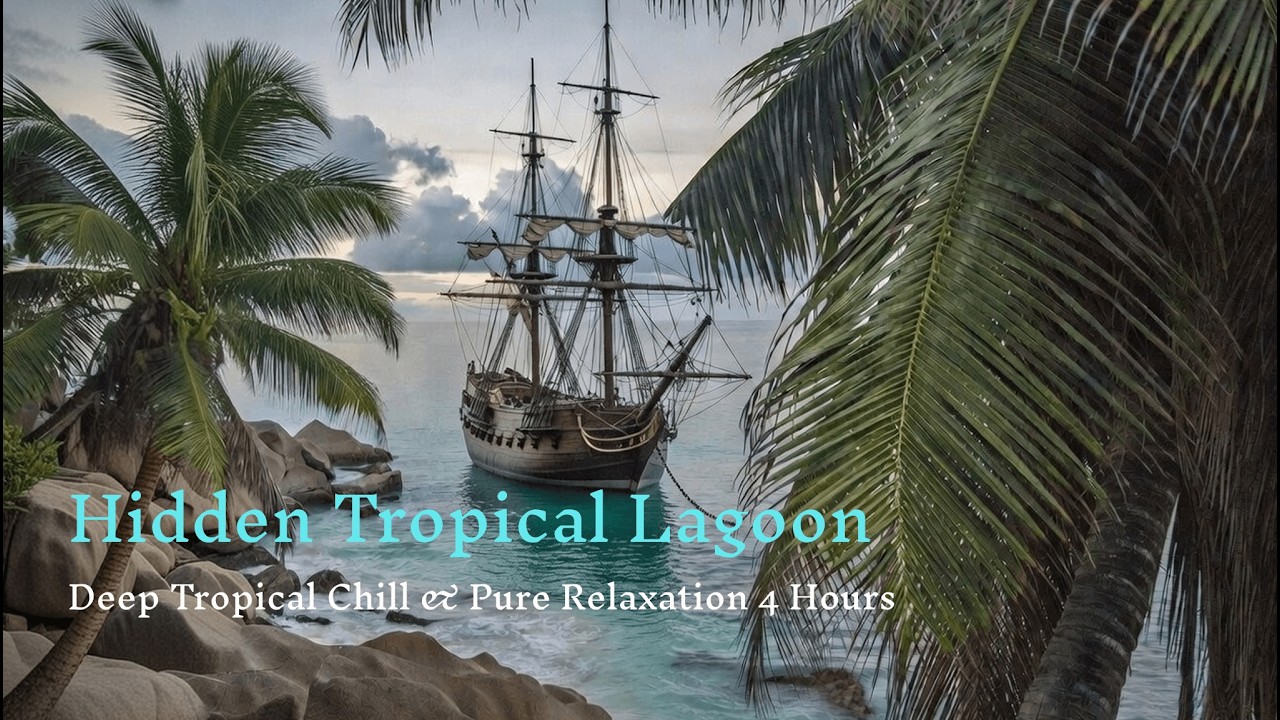 Hidden Tropical Lagoon | Deep Tropical Chill & Pure Relaxation 4 Hours