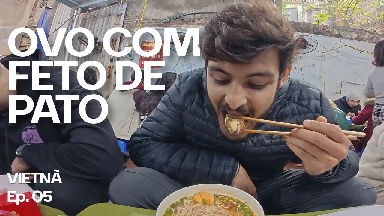 UM DIA INTEIRO PROVANDO AS COMIDAS MAIS FAMOSAS DE HANOI 🇻🇳