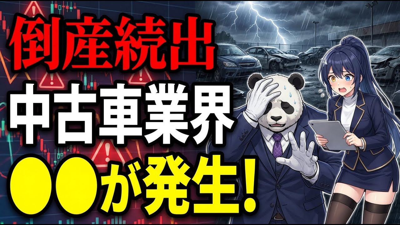 【過去最多】自動車販売店の倒産ラッシュが止まらない…中古車屋が次々と潰れる「3つの原因」と購入者が背負う致命的リスク