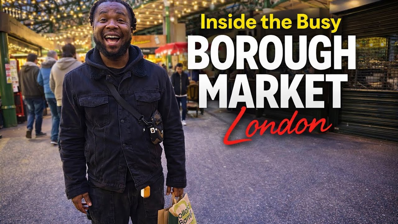 Inside the busy Borough Market London