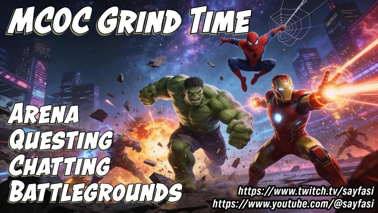 [!DROPS] LIVE MCOC Grind: Battlegrounds, Arena, Mini Acct & More!