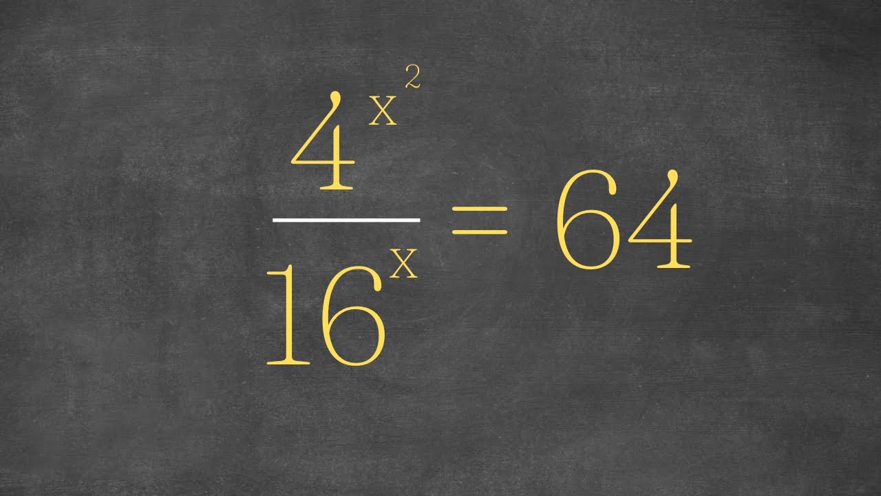 A Nice Exponential Equation
