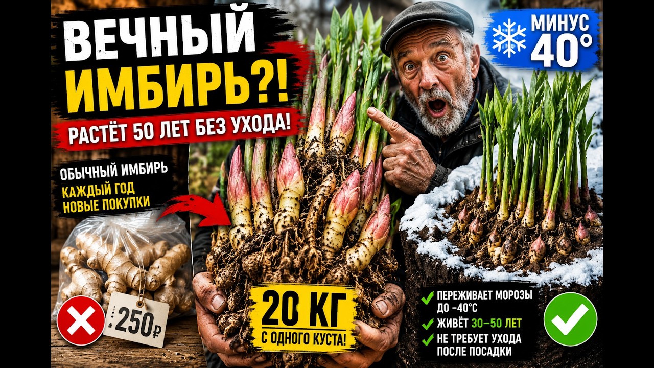 Незаслуженно забытое растение: 20 кг еды с одного куста, морозы -40°C, не требует полива