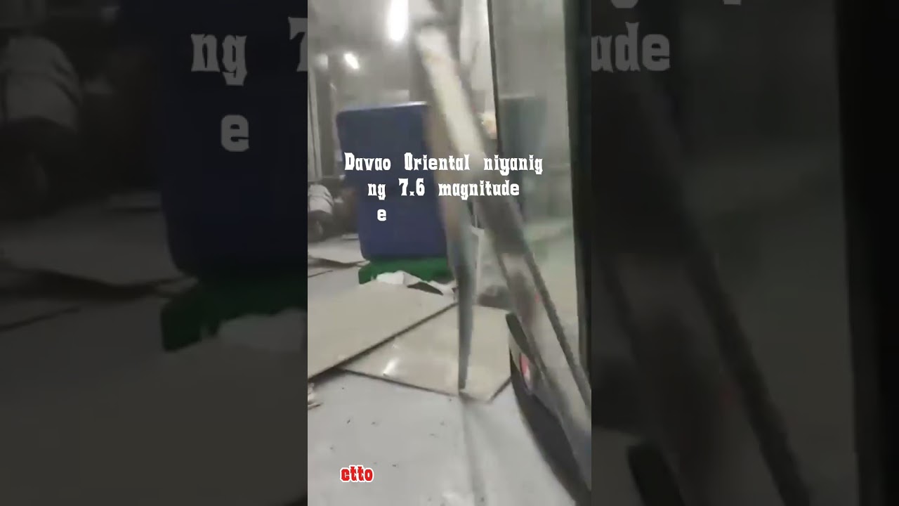 Breaking news ‼️ Davao Oriental hits strong 7.6 magnitude earthquake ‼️