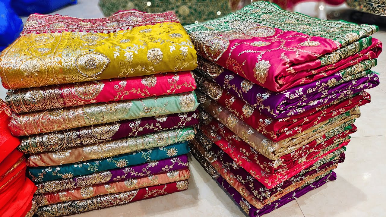 Bridal Wedding Sarees 2025 | Khada Dupatta Sharara Gowns Pakistani Style Adaa Creation