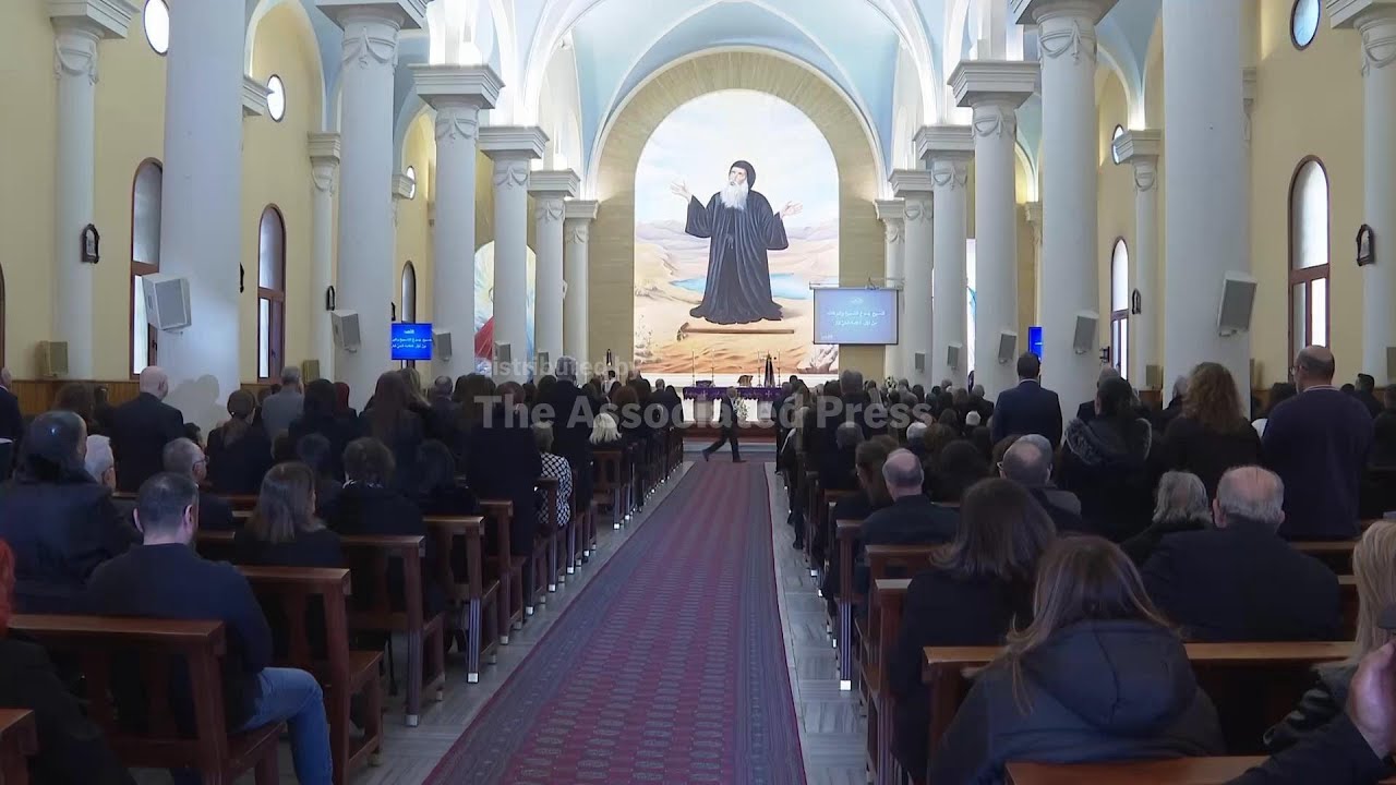 Dozens of Christian Lebanese evacuated, gather at church for funeral of man killed in Israeli strike