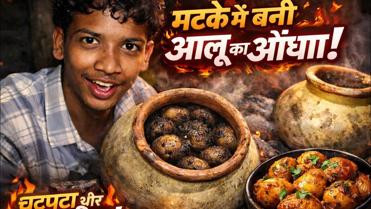 Matke main bani Aalu ka Ondha || मटके में बनी आलू का ओंधा || Vishu vlog ||
