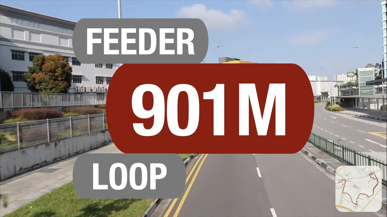 SMRT Buses Feeder 901M | Bus Service Route Visual