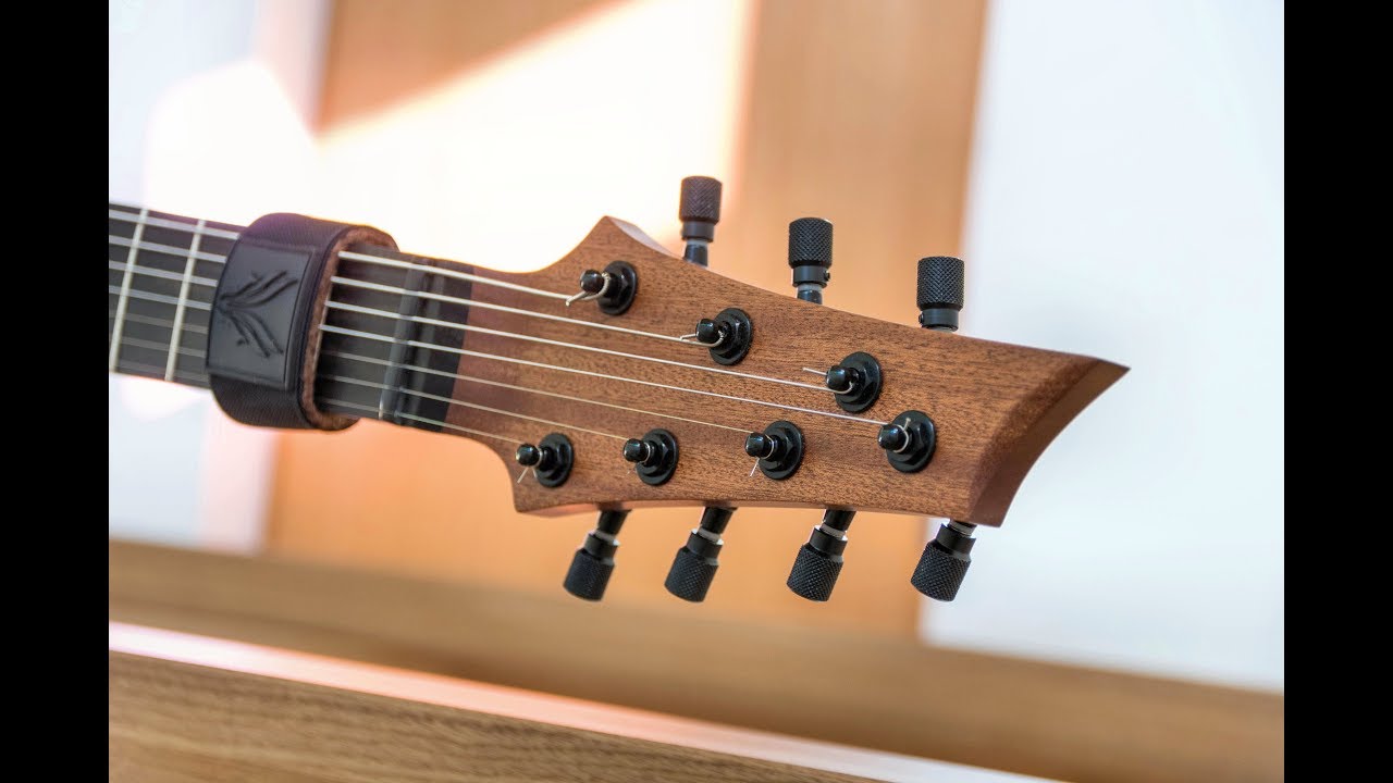 Hufschmid 7 string 'Tantalum' model close-up !