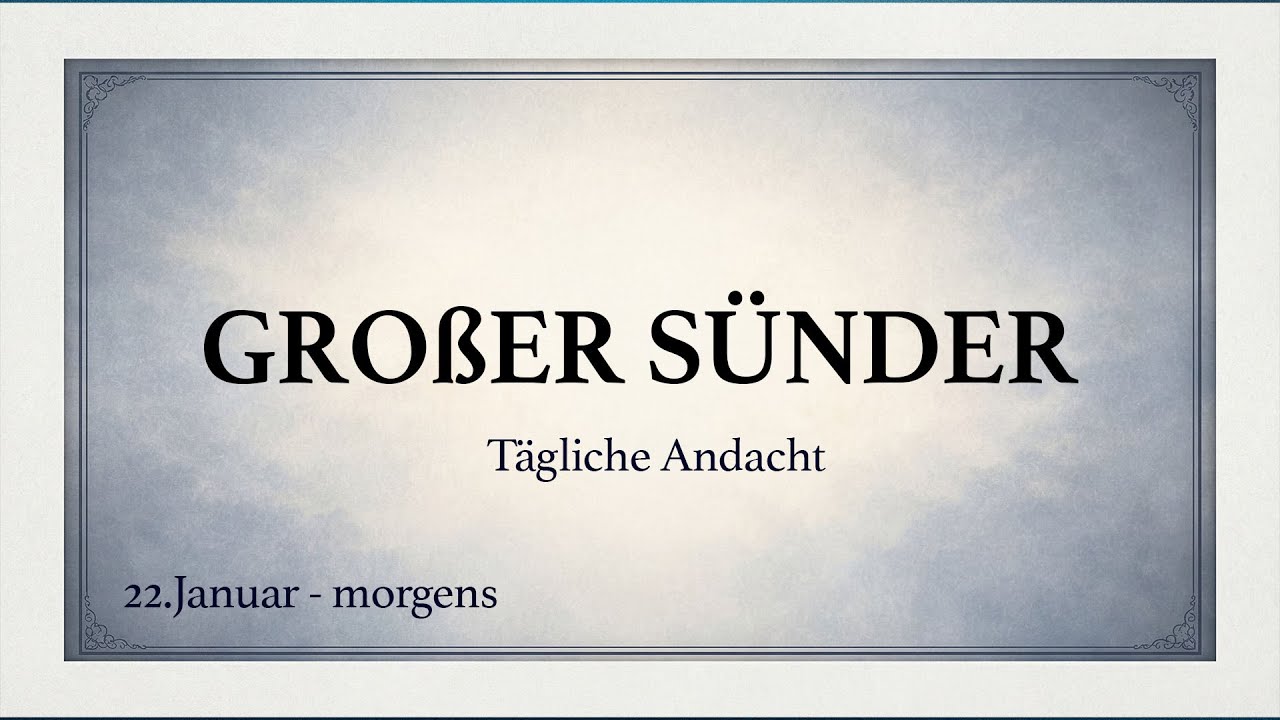Ohne Gott bist du… nichts | Spurgeon Andacht (deutsch)