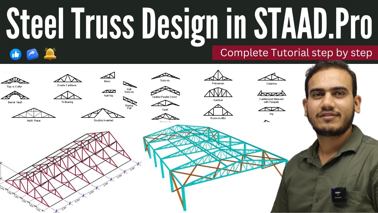 STAAD PRO Tutorial - Steel Truss Design in STAAD.Pro