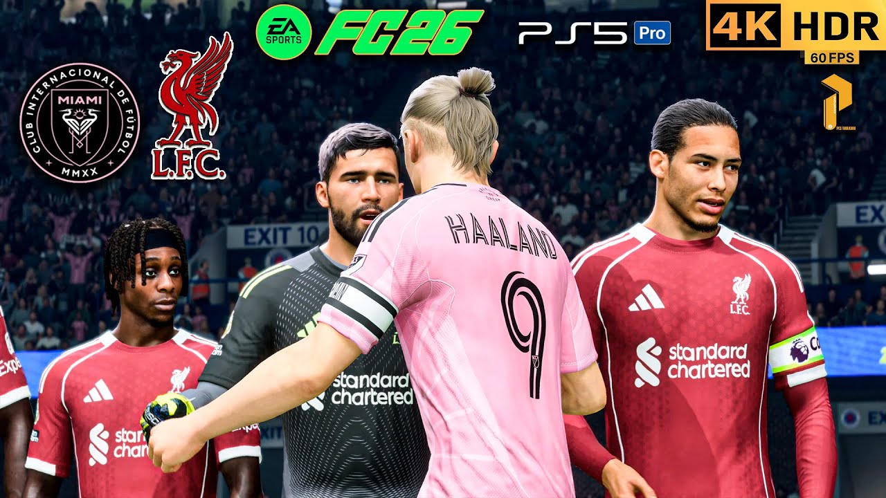 Ronaldo & Messi on ONE Team 😱 Inter Miami vs Liverpool | FC 26 PS5 4K HDR #fc26 #ps5 #4k #football