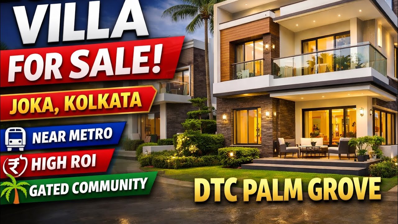 DTC Palm Grove Villa Joka Kolkata | Luxury Villa for Sale | Premium Living Near Metro 🚇