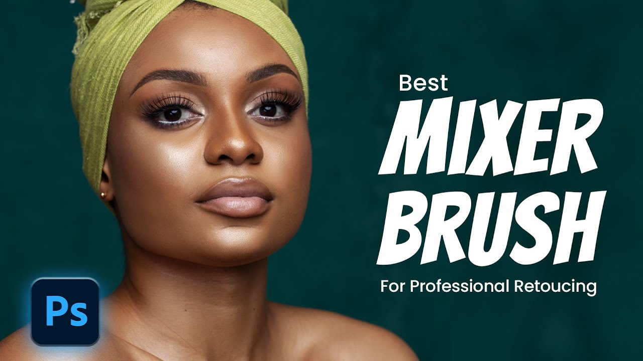 Best Mixer Brush Settings for Amazing Skin Retouching | Plus Retouching Action
