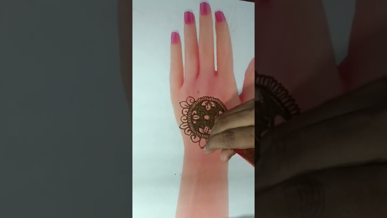 beautiful mandala mehndi design #hennadesign #shorts #shortvideo #short