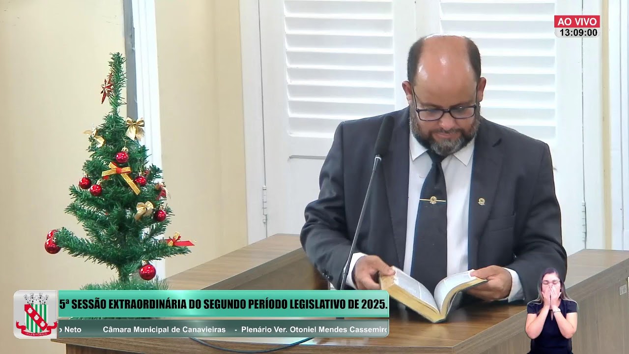 5ª SESSÃO EXTRAORDINÁRIA DO SEGUNDO PERÍODO LEGISLATIVO DE 2025.