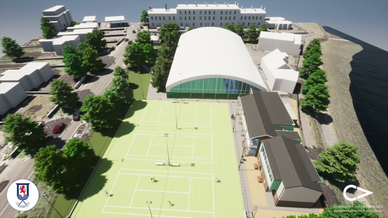 Malahide Lawn Tennis & Croquet Club Concept Design -Covered Tennis Courts: Cummins + Voortman Ltd