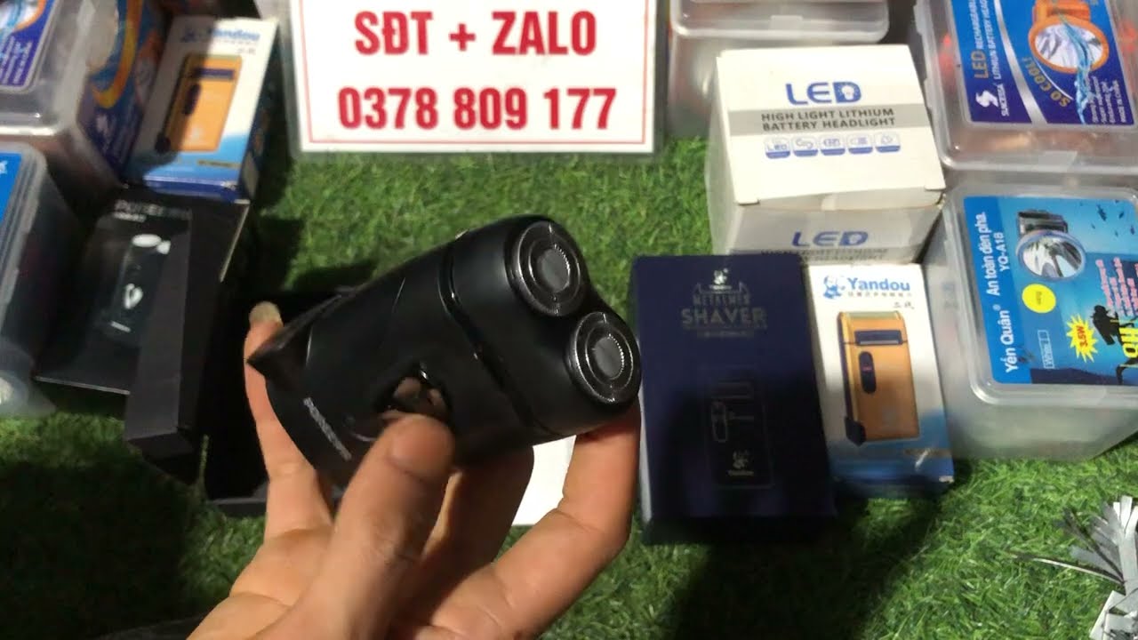 Máy Cạo Râu Khô 2 Lưỡi Tự Mài Poree 187 – Máy Cạo Râu Mini Đa Năng 