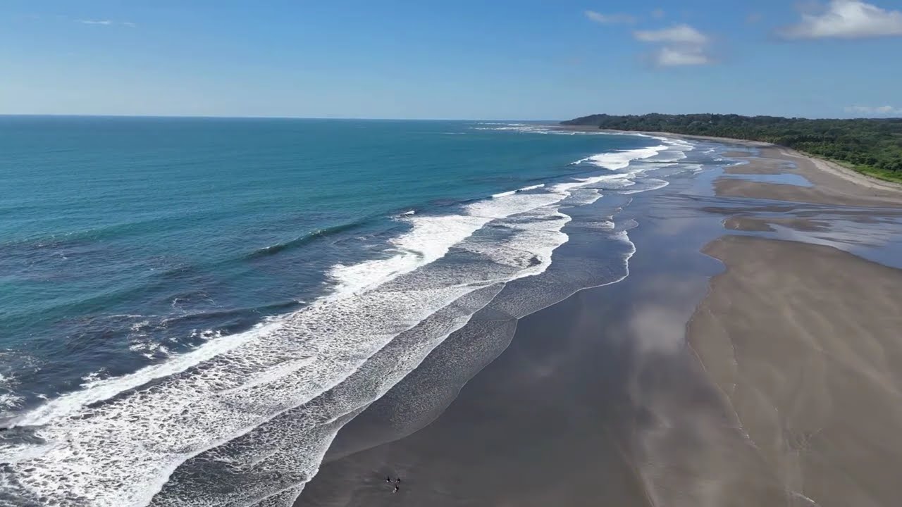 Pacific Beach Puntarenas Drone view.