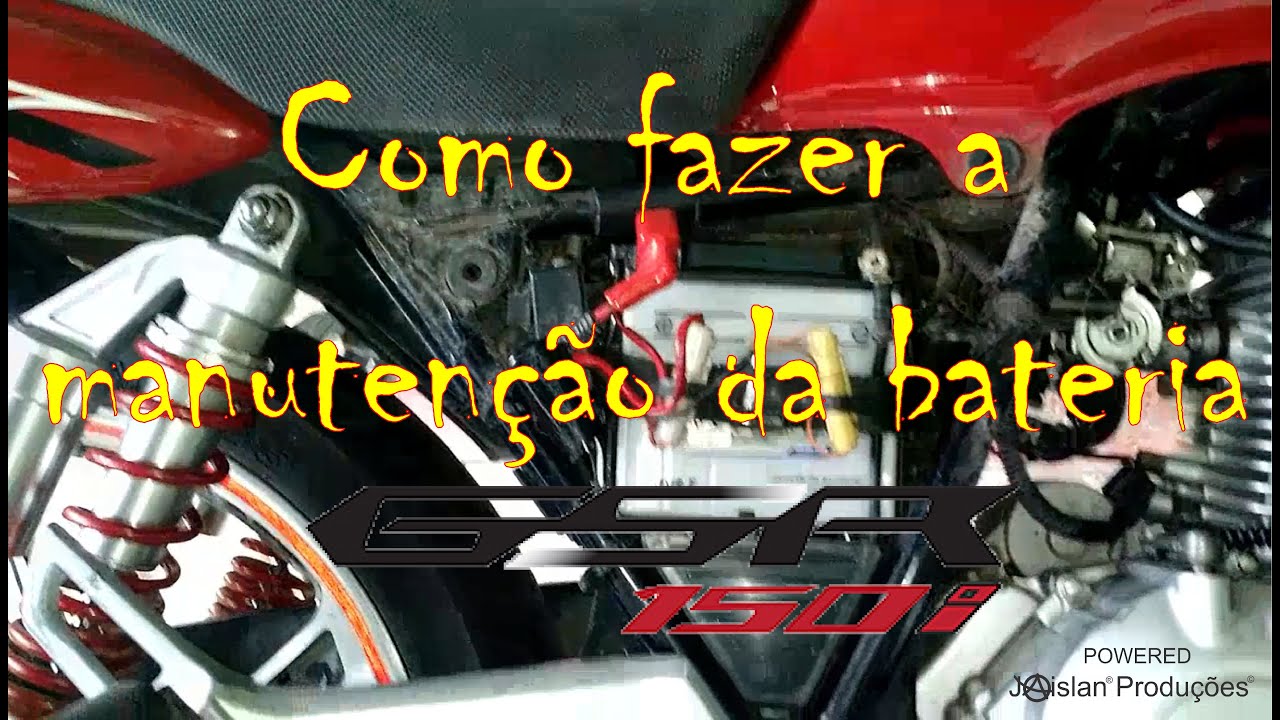 Como dar manutenção na bateria da GSR 150i