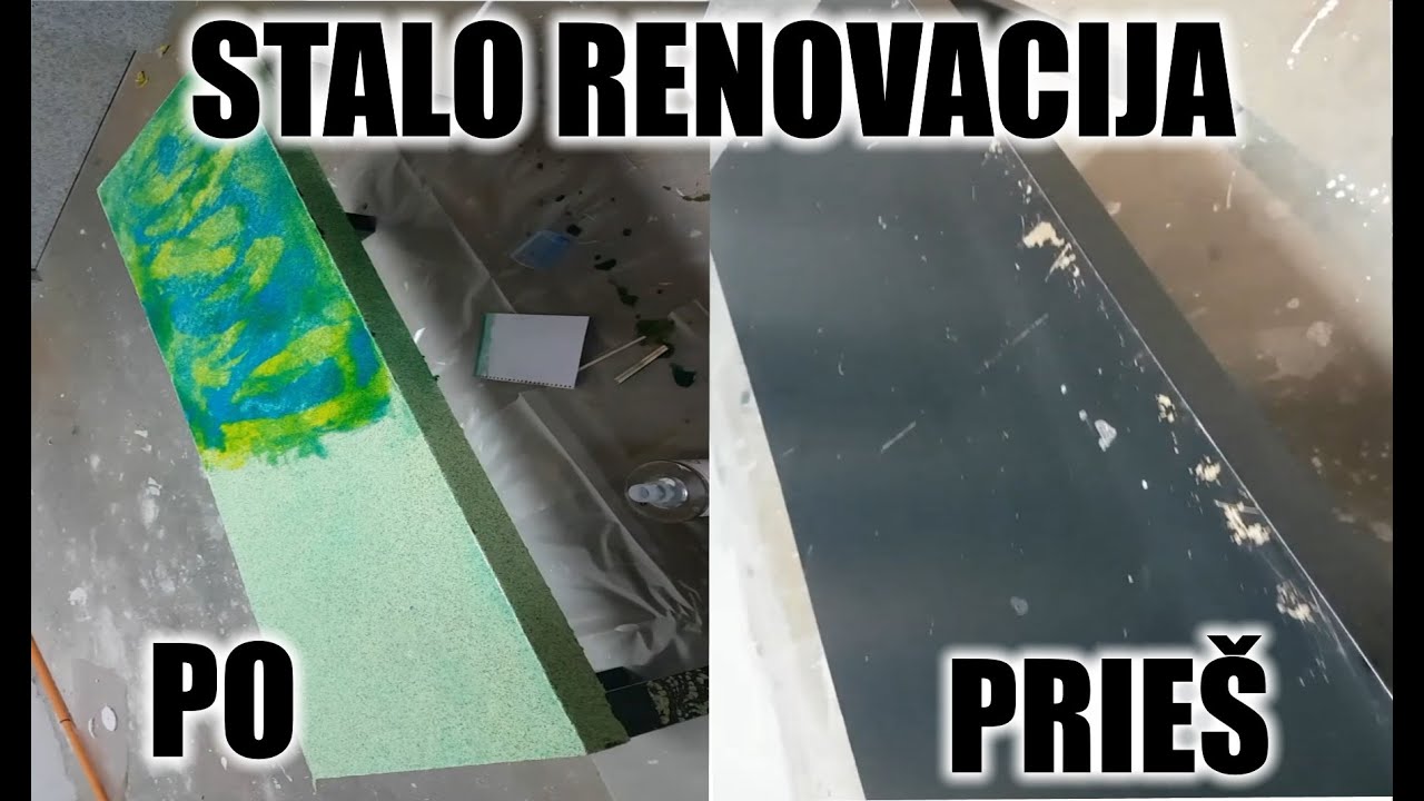 Stalo renovacija mozaikiniu tinku ir epoksidine derva