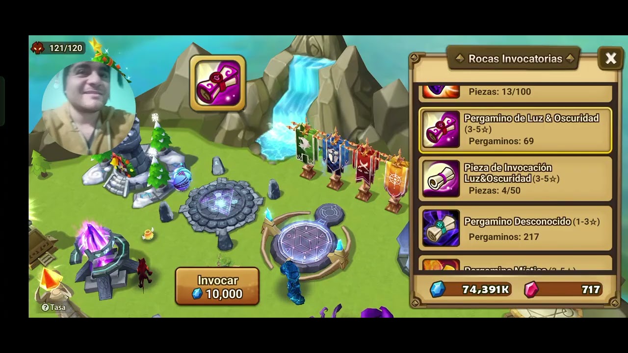segundo luz y oscuridad en summoners war ... no active mi voz jakdja