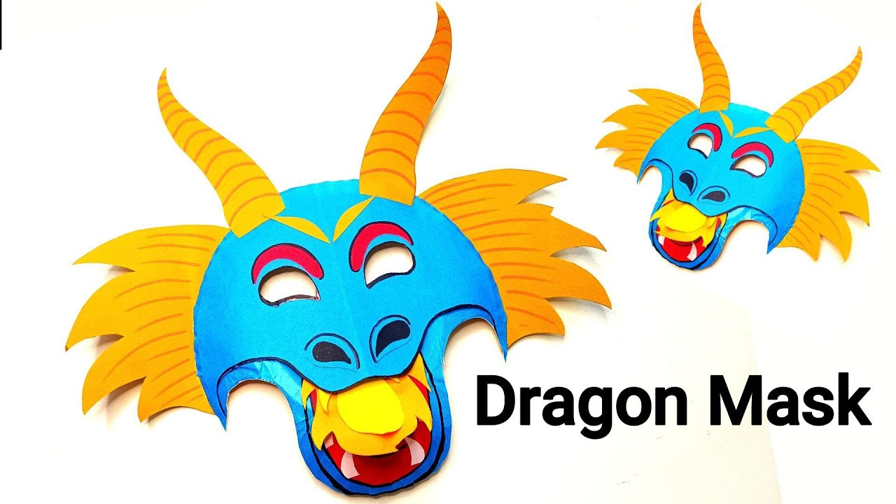 how to make a dragon mask | dragon mask with paper plate | dragon mask making | easy craft
