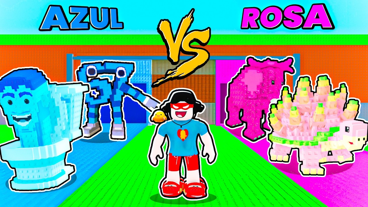 DESAFIO $0 até 1 TRILHÃO mas é AZUL vs ROSA