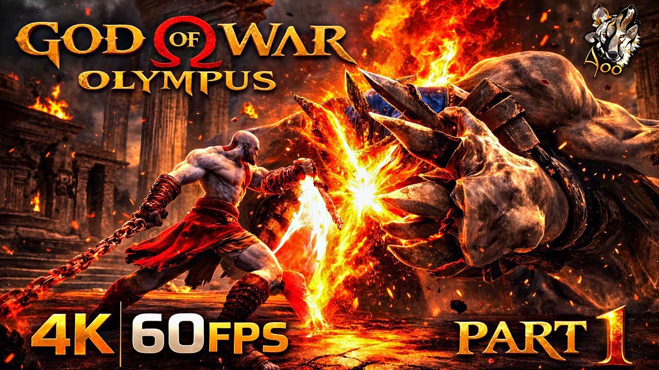God Of War Olympus - Gameplay Walkthrough (60FPS 4K) Part 1 No Commentary