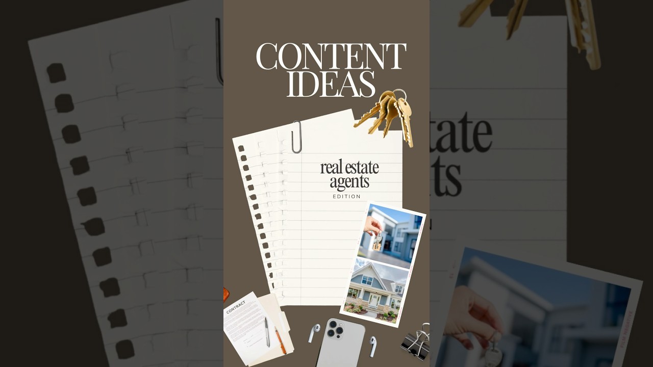 Content Ideas for Real Estate Agent #contentcreation #contentideas