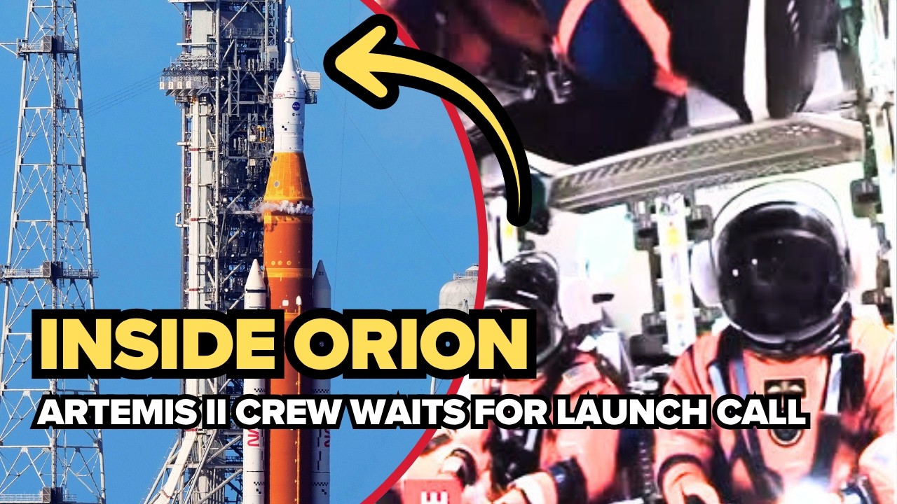 Inside Orion: Artemis II astronauts wait for launch