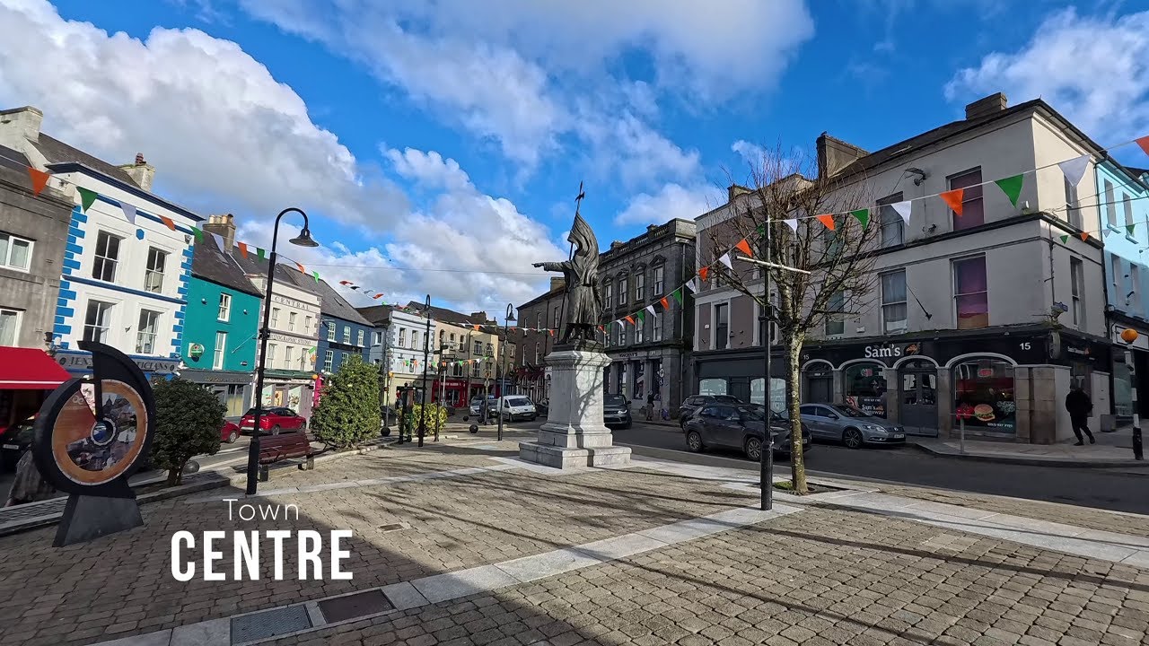 Enniscorthy, co. Wexford | Short Walk Around Picturesque Irish Town [4k]