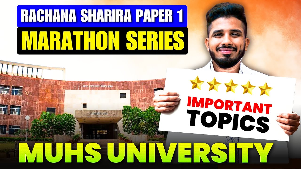 MUHS University - Rachana Sharira Paper 1 Most Important Topics || Marathon Series 2 #bams #muhs