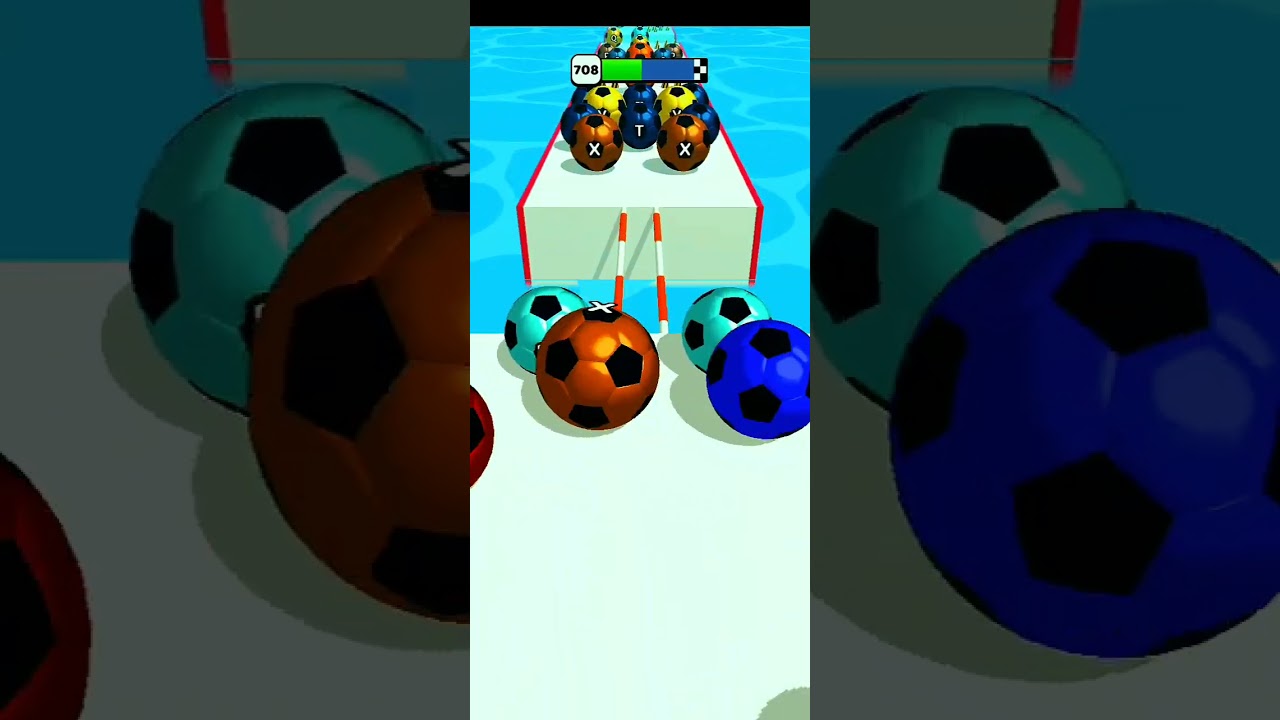 🔠 A-Z Run - 2048 ABC Runner Level-708 | Max Level | ASMR Puzzle Ball Runner #shorts