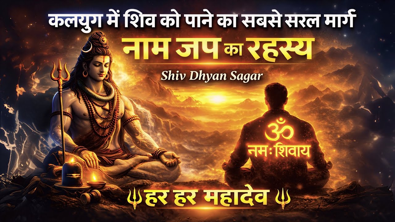 🔴 कलियुग में शिव को पाने का सबसे सरल मार्ग | Shiv Vaani | नाम जप का रहस्य Shiv Dhyan Sagar #mahadev