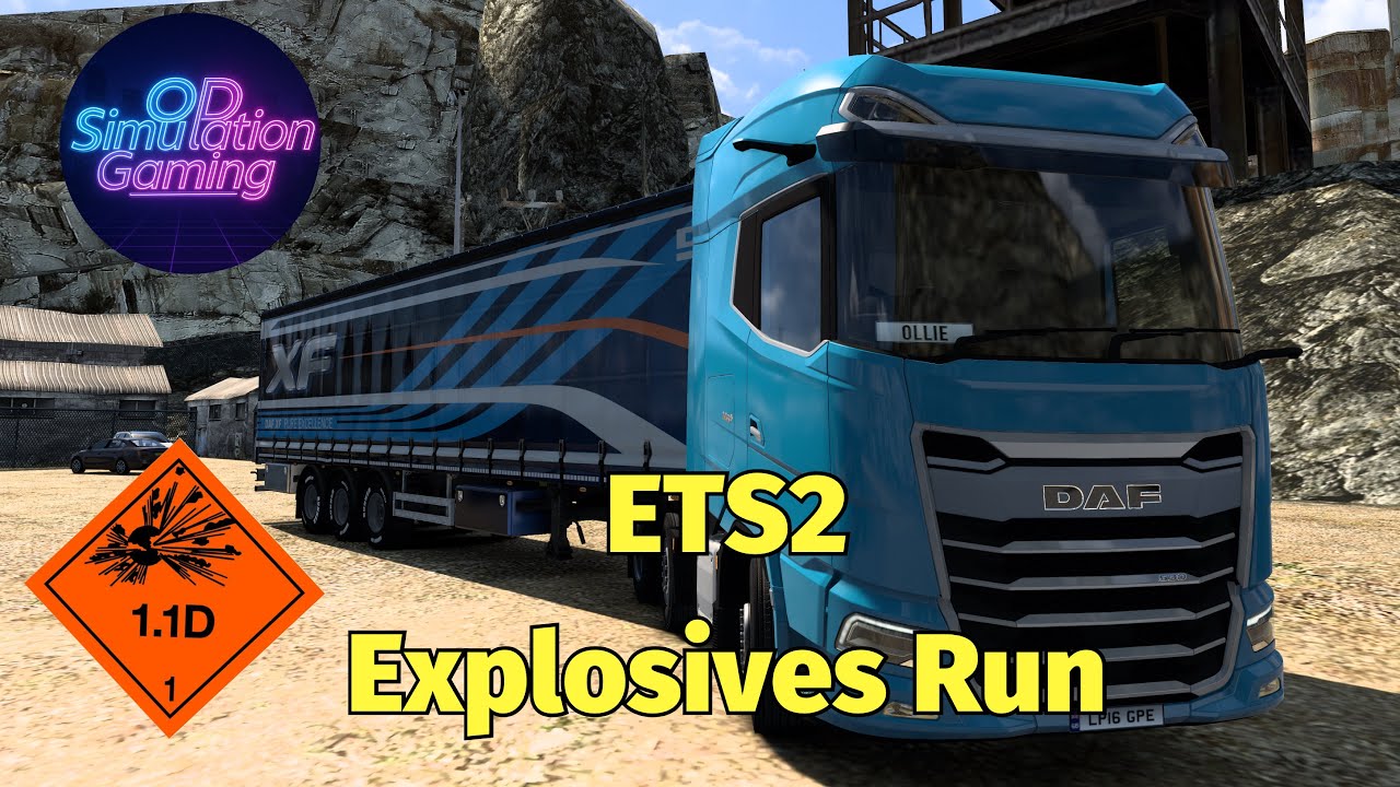 Euro Truck Simulator 2 - London to Glasgow | Class 1 ADR Explosives Transport in DAF XG+ #ets2