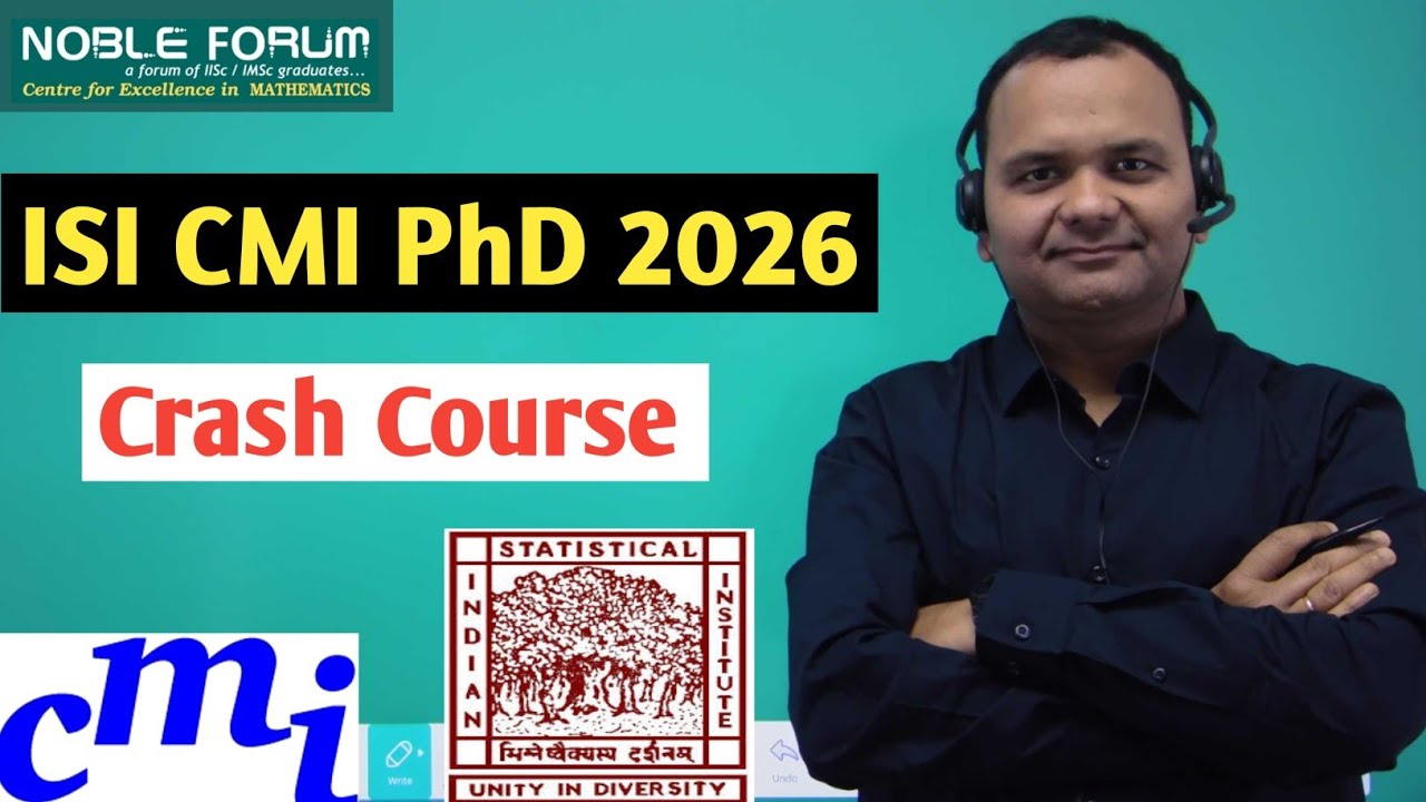 ISI PhD & CMI PhD 2026 Exam | Crash Course | Math's Preparation | Noble Forum